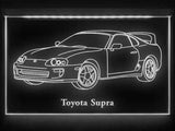 Toyota Supra (2) LED Neon Sign USB - White - TheLedHeroes