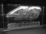 Valentino Rossi The Doctor 46 LED Neon Sign USB - White - TheLedHeroes