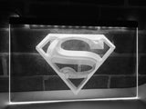 Superman Hero Cave LED Neon Sign USB - White - TheLedHeroes