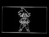 Dragon Ball Z GT Super Saiya Son Goku LED Neon Sign USB - White - TheLedHeroes