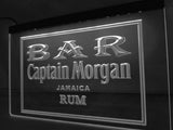 Captain Morgan Jamaica Rum Bar LED Neon Sign USB - White - TheLedHeroes