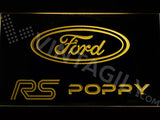 FREE Ford RS Poppy LED Sign - Yellow - TheLedHeroes