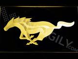 Mustang Logo LED Sign - Yellow - TheLedHeroes