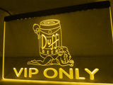 FREE Duff VIP Only (2) LED Sign - Yellow - TheLedHeroes