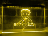 Betty Boop LED Neon Sign USB - Yellow - TheLedHeroes