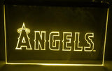 Los Angeles Angels LED Neon Sign USB - Yellow - TheLedHeroes
