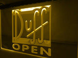 Duff Open LED Neon Sign Electrical - Yellow - TheLedHeroes