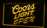 FREE Coors Light Open LED Sign - Yellow - TheLedHeroes