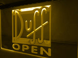 FREE Duff Open LED Sign - Yellow - TheLedHeroes