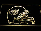 Grand Rapids Rampage Helmet LED Neon Sign USB - Yellow - TheLedHeroes