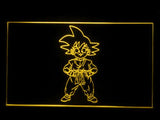 Dragon Ball Z GT Super Saiya Son Goku LED Neon Sign USB - Yellow - TheLedHeroes