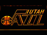 Utah Jazz 2 LED Neon Sign USB - Yellow - TheLedHeroes