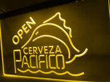 FREE Cerveza Pacifico Open LED Sign - Yellow - TheLedHeroes