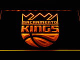 Sacramento Kings 2 LED Neon Sign USB - Yellow - TheLedHeroes