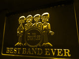 FREE The Beatles Best Band Ever (3) LED Sign - Yellow - TheLedHeroes