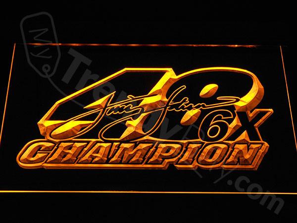 Jimmie Johnson LED Neon Sign USB - Yellow - TheLedHeroes