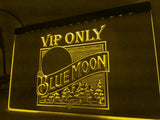 Blue Moon VIP Only (2) LED Neon Sign Electrical - Yellow - TheLedHeroes