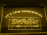 FREE Dr Pepper It's 5pm Somewhere LED Sign - Yellow - TheLedHeroes