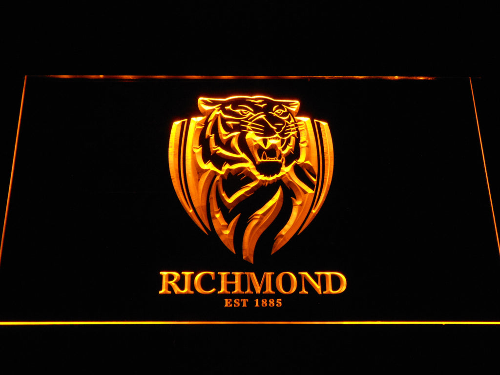 FREE Richmond Football Club LED Sign - Yellow - TheLedHeroes