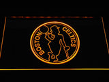 Boston Celtics 2 LED Neon Sign USB - Yellow - TheLedHeroes