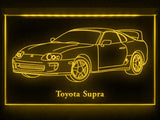 Toyota Supra (2) LED Neon Sign USB - Yellow - TheLedHeroes