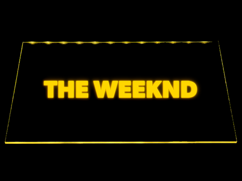 The Weeknd LED Neon Sign Electrical - Blue - TheLedHeroes