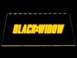 Black Widow LED Neon Sign USB - Yellow - TheLedHeroes