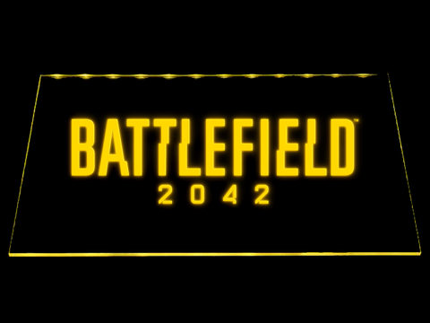 Battlefield 2042 LED Neon Sign USB - Blue - TheLedHeroes