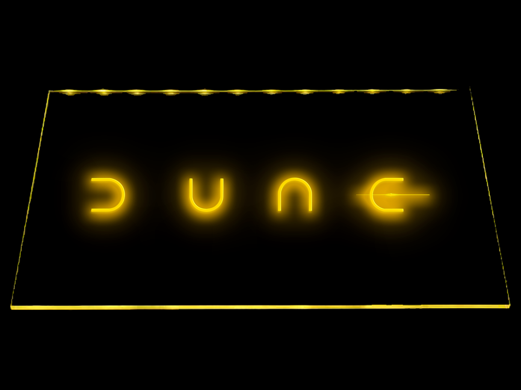 Dune LED Neon Sign USB - Yellow - TheLedHeroes