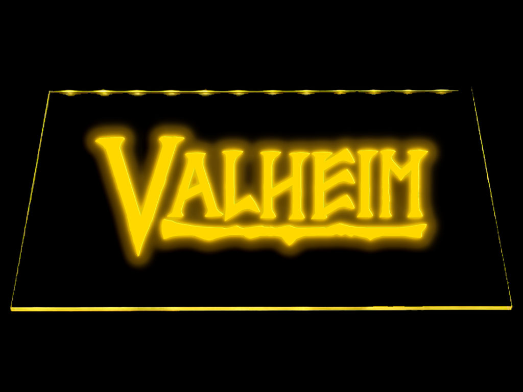 Valheim LED Neon Sign Electrical - Yellow - TheLedHeroes