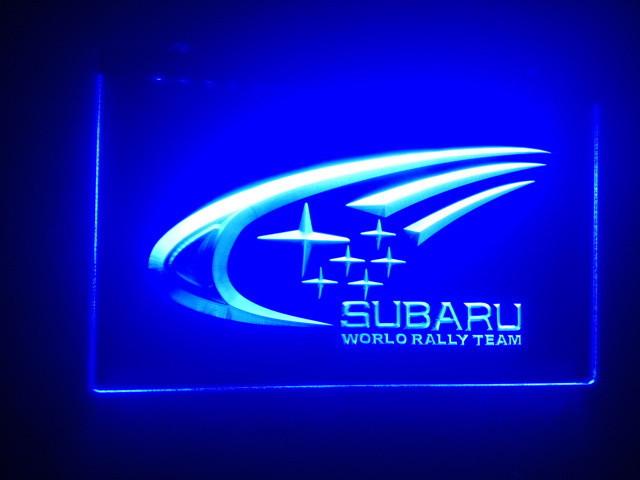 Subaru (2) LED Neon Sign Electrical - Blue - TheLedHeroes